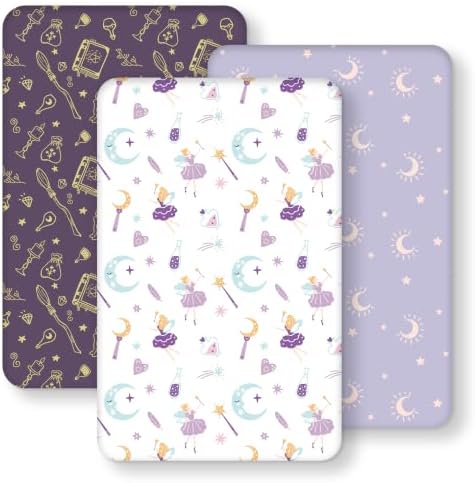 Baby Bedside Bassinet Sheets Fitted, 33”x20” Compatible by FIEMOL
