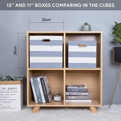 Posprica Storage Basket Bins, 11×11 Collapsible Storage Cubes Fabric Drawers - Image 4
