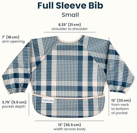 Tiny Twinkle Long Sleeve Bib for Babies & Toddlers | 2-Pack Waterproof Smock - Image 4