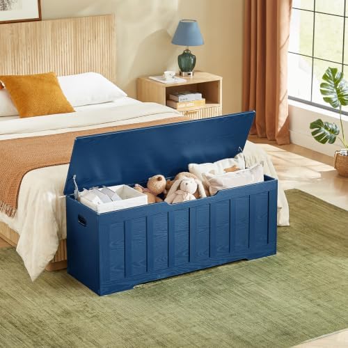 VANKILEY 47.2" Storage Chest Extra Large, Wooden Storage Bench - Image 4
