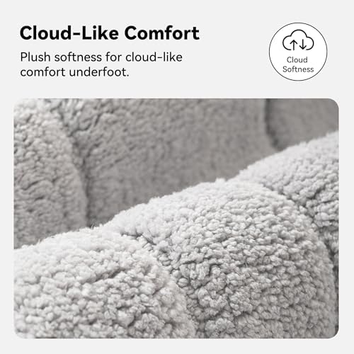 GRANNY SAYS Gray Bathroom Rug 20" x 30", Non-Slip Microfiber Bath Mat - Image 3