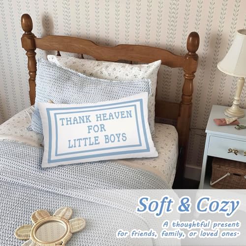 Thank Heaven for Little Boys 12x20 Pillow Cover - Image 5