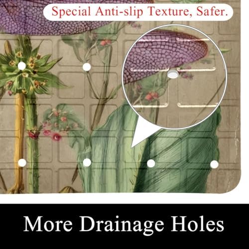Non Slip Bathtub and Shower Mat 26.8x15.1 inch, Bath Mat - Image 2