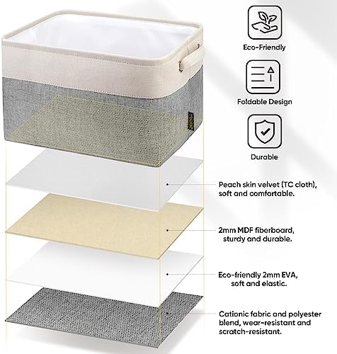 BALEINE 1 Pack Fabric Closet Storage Bins - Image 4