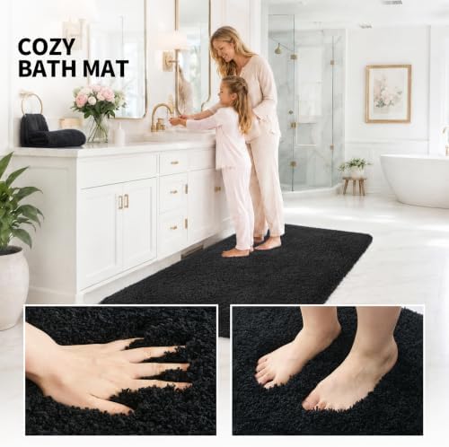 ILANGO Bathroom Rugs 30" × 20", Extra Soft Absorbent Microfiber Bath Rugs - Image 5