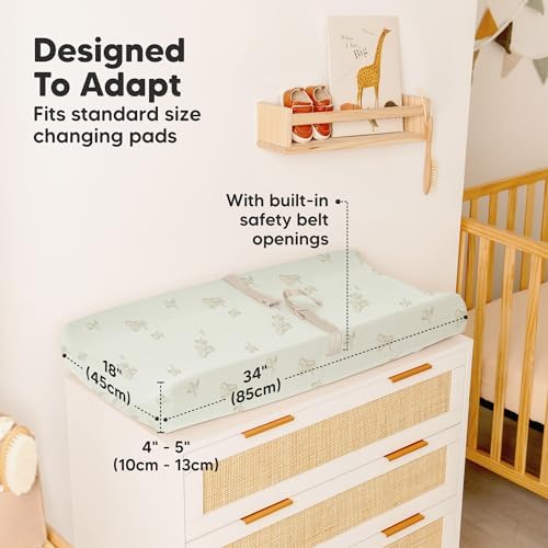 2-Pack Baby Changing Pad Cover for Girl - Image 4
