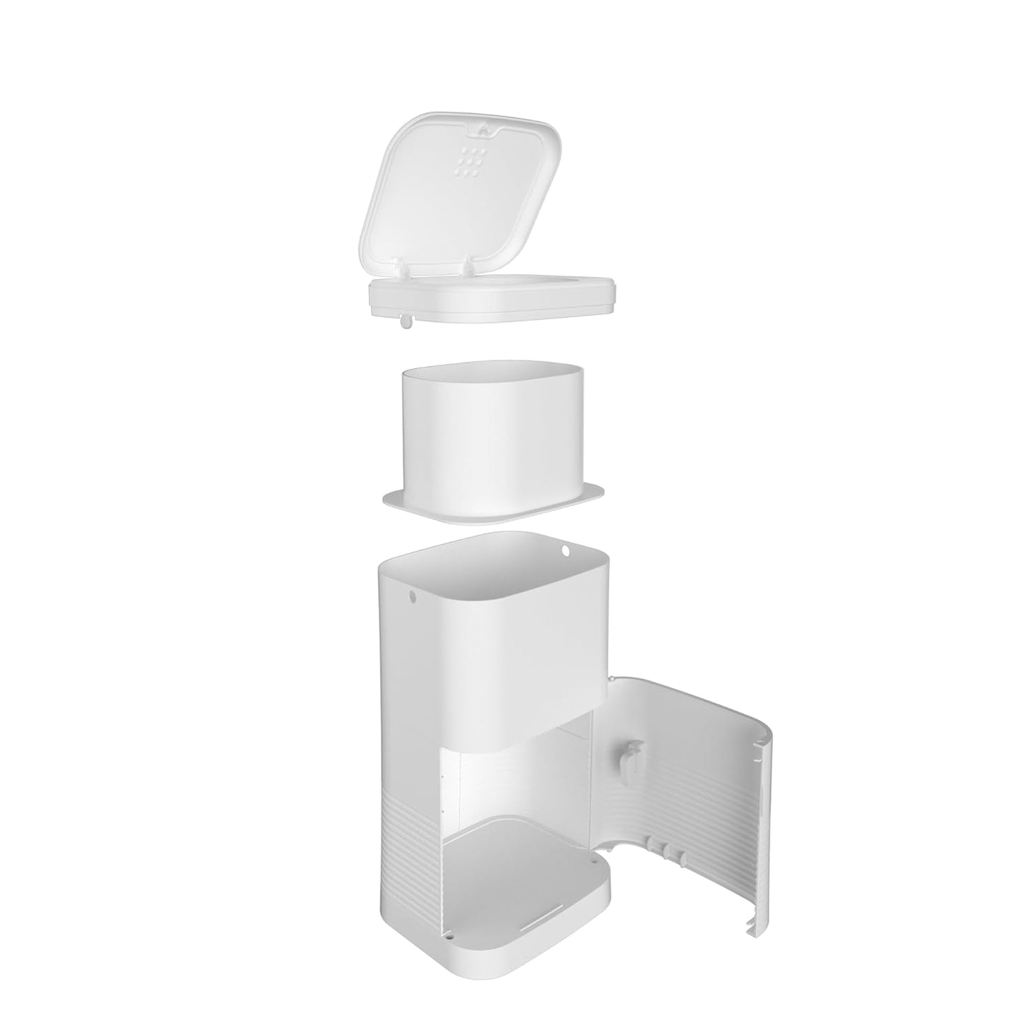 Silent Diaper Bucket with Deodorizer, HDPE Structure, Locking lid
