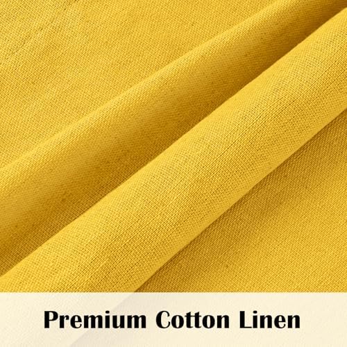 FRAMICS Farmhouse Valance Curtains, Boho Cotton Linen Kitchen Valance, Rod - Image 5