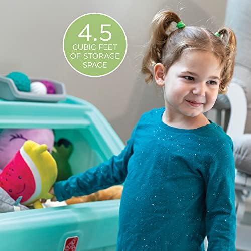 Step2 2-in-1 Toy Box & Art Lid, Kids Toy Storage Bin & Organizer, Easel & Chest - Image 4