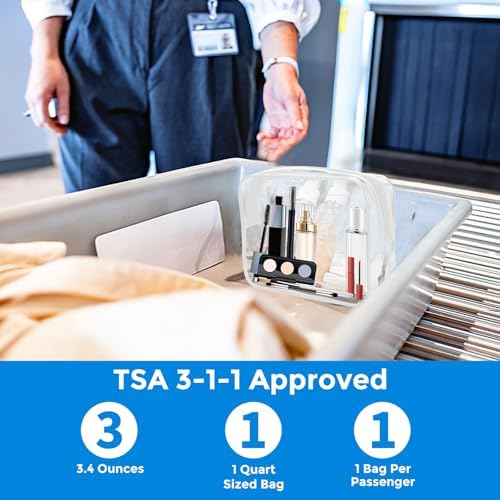 AURUZA 2 Pack Travel Toiletry Bag, TSA Approved Cosmetic Bag - Image 3
