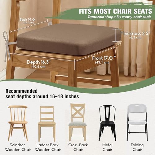 kingphenix Chair Cushions for Dining Chairs, 2.5 Inches Thick - Image 5