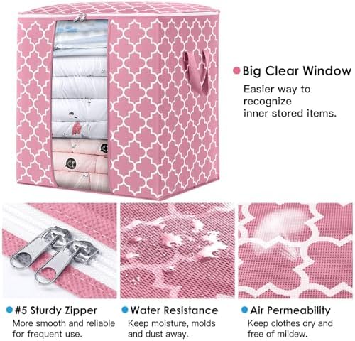Storage Bags 3 Pack 100L Clothes Organization and Storage Containers - Image 3