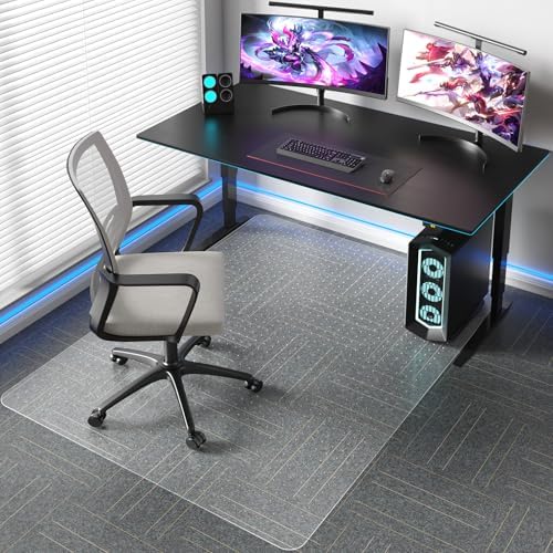 Tydle Chair Mat for Carpet, Non-Slip Computer Under Desk Plastic Floor Mat for - Image 2