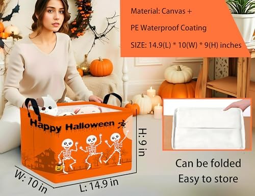 Large Halloween Themed Candy Gift Boo Basket - Image 2