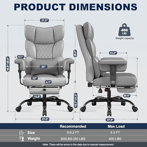 Misolant Big and Tall Office Chair - Image 2