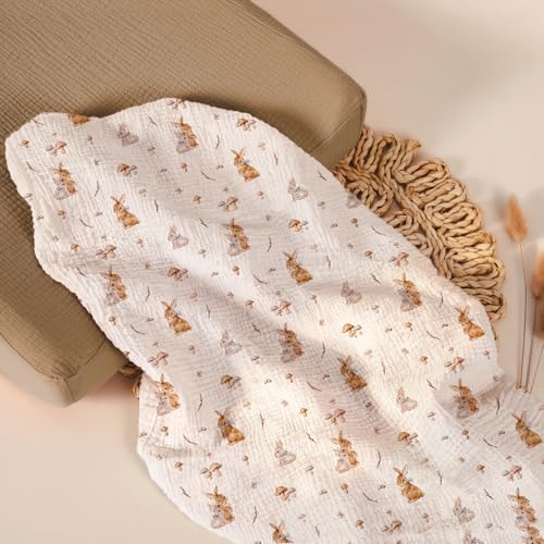 lulumoon Muslin Changing Pad Cover: 32x16 Fit Standard Rectangle Pad - Image 6