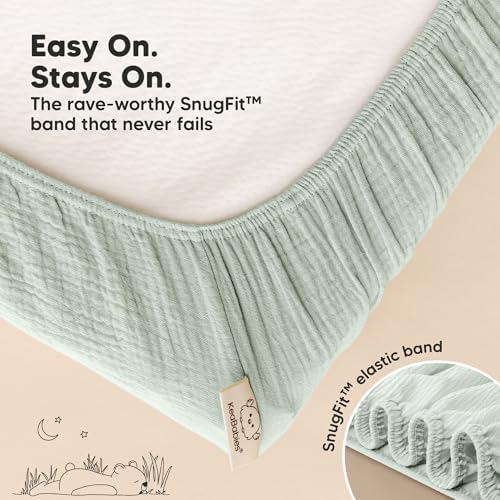 2pk Muslin Mini Crib Sheets for Boys, 38x26 Fitted Sheet - Image 7