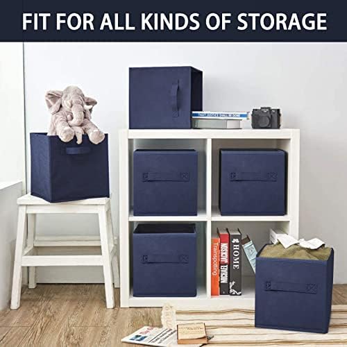 EBIGIC Small Storage Bins, Collapsible Fabric Storage Organizer 9.0"x7.5"x7.5" - Image 5