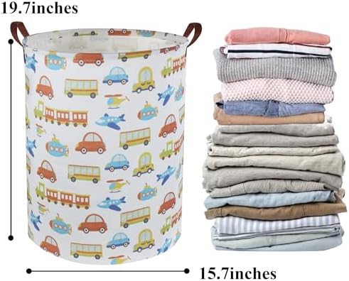 Kids Laundry Basket Kids Hamper Car Toy Storage Bin - Image 7