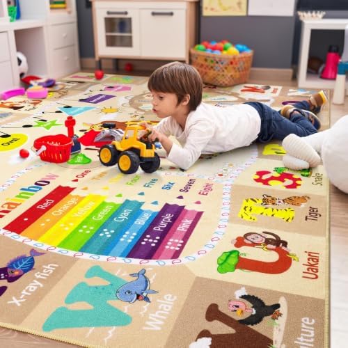 BENRON 4x6 Playroom Rug for Kids Washable, PlayMat - Image 6