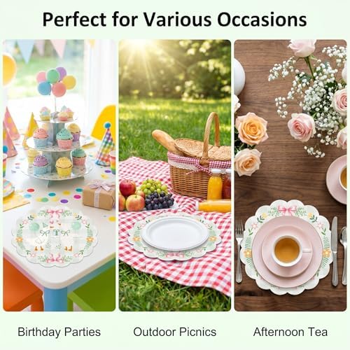 MYUPDALIN Silly Goose Disposable Paper Placemats, Sage Green - Image 4