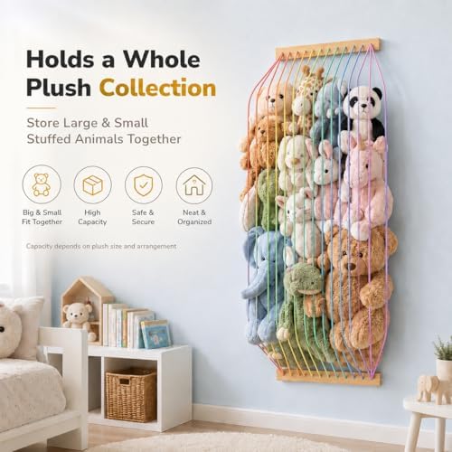 Stuffed Animal Storage Wood Soft Toy Organizer - Image 5