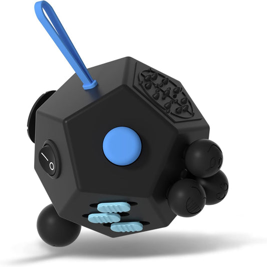 Fidget Dodecagon –12 Side Fidget Toy Cube Relieves Stress and Anxiety Anti Depression Cube for Children and Adults with ADHD ADD OCD Autism