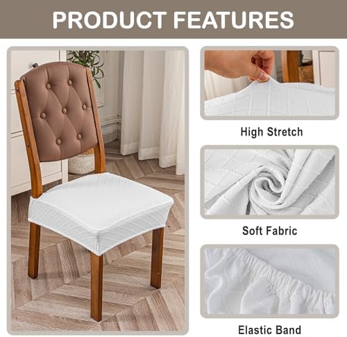 Genina Waterproof Chair Covers for Dining Room - Image 4