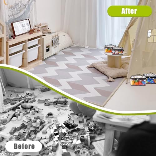 8 Pcs Large Clear Toy Storage Bags - Image 6