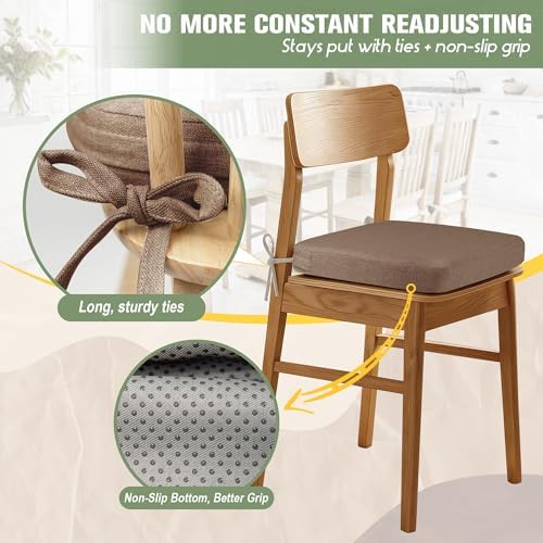kingphenix Chair Cushions for Dining Chairs, 2.5 Inches Thick - Image 3