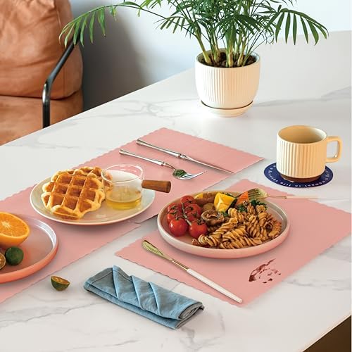 Fit Meal Prep 200 Pack Disposable Paper Placemats, 14 x 10 Inch Pink - Image 5