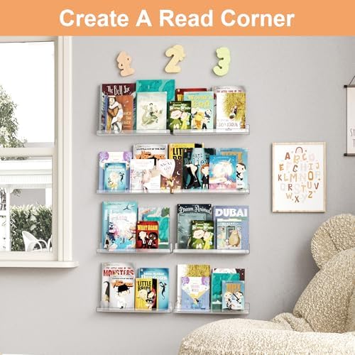 upsimples 8 Pcs 15" Acrylic Shelves - Image 4