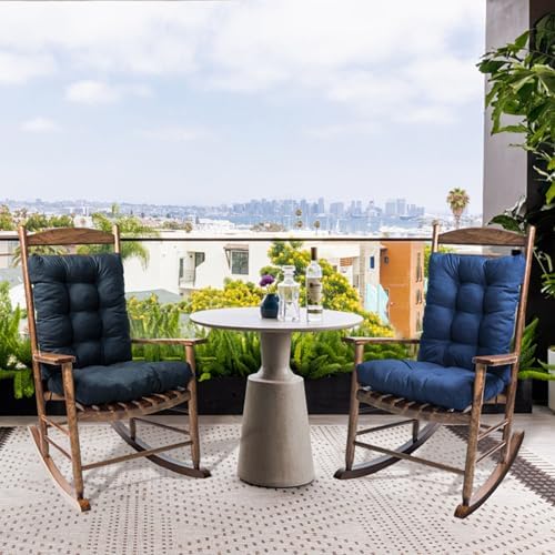 Indoor Outdoor Grey Rockoing Chair Cushion - Image 6