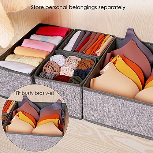 12 Pack Drawer Organizers for Clothing, Foldable Clothes Storage Box Closet - Image 5