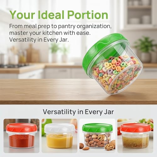 EONJOE 4oz Airtight Plastic Food Storage Containers - Image 4