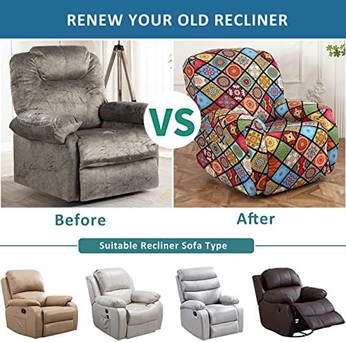 NILUOH Stretch Recliner Covers 4 Piece, Non-Slip Lazy Boy Chair Covers - Image 5