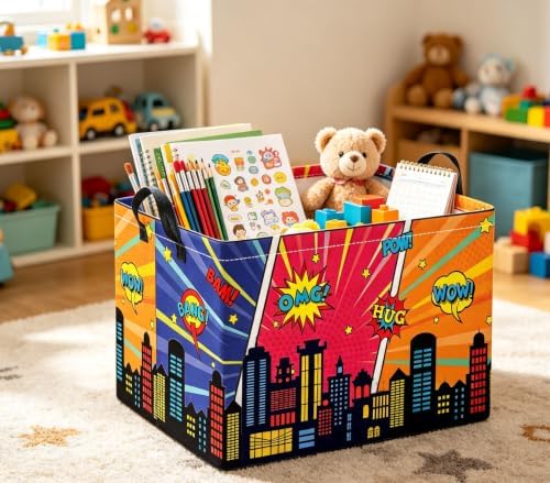 Rectangular Kids Storage Basket Baby Gift Basket Cute Toy Storage Bin Organizer - Image 6