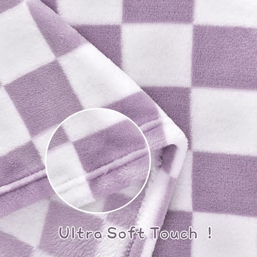 Yurhap Checkered Baby Blanket Fleece Baby Blankets - Image 5