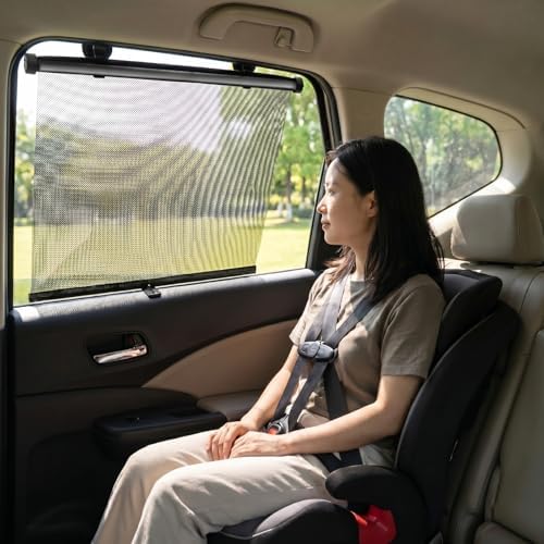 Blossound 2 Pack Car Window Sun Shades, Translucent Black, 22 x 24 Inch - Image 5