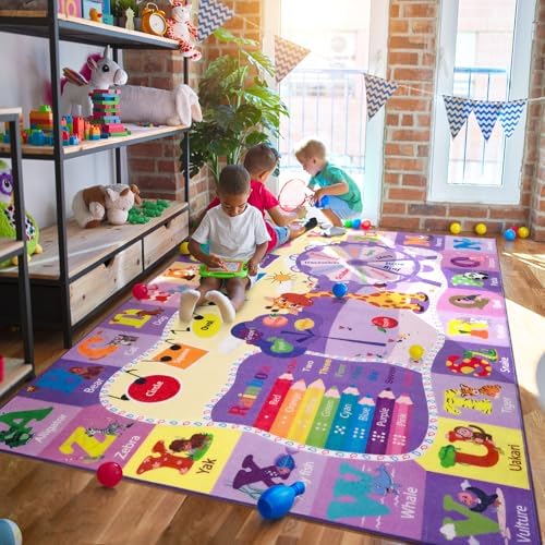 BENRON 7x10 Playroom Rug for Kids Washable, PlayMat - Image 4