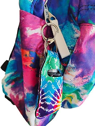 4 Piece Hand Sanitizer Bottle Holder Keyring Neoprene Keychain - Image 6