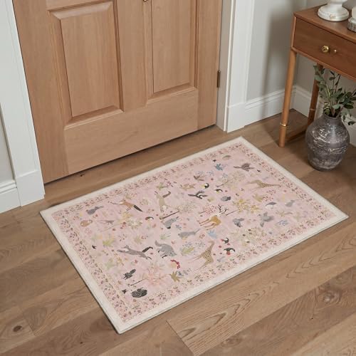 BESBLEE 2X10 Washable Kitchen Runner Rug, Animal Non Slip - Image 3