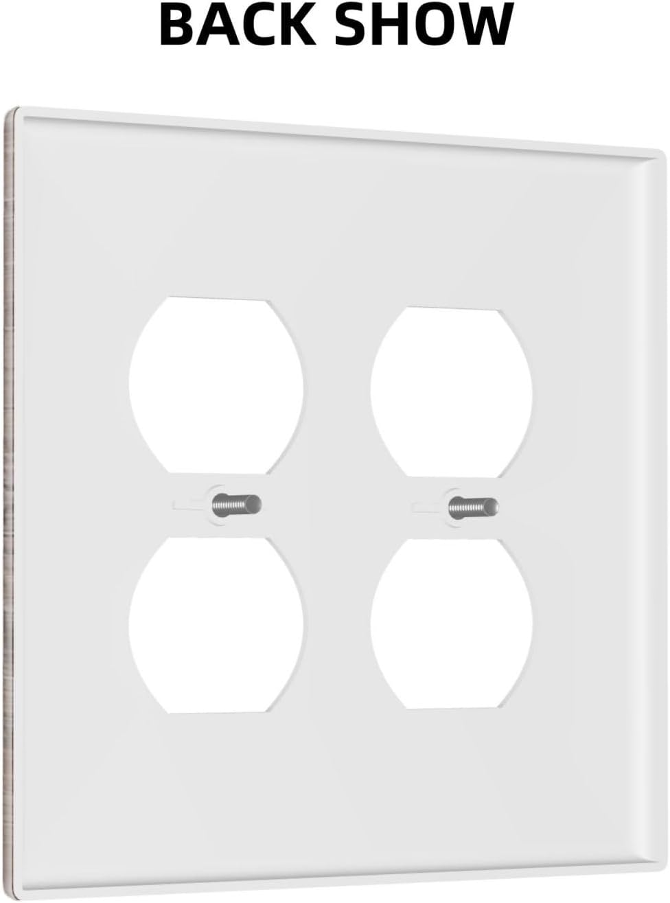 Decorative Outlet Covers Retro Wood Plank Vintaga Wooden Board 2 Gang Wall Plate Cover Double Duplex Receptacle Two Switch Light Switch Cover Plate Jumbo Dual Faceplate for Farmhouse