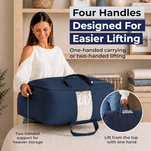 Soft Canvas Storage Bags with Zipper. Thick Breathable - Image 4