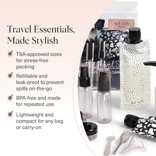 Kitsch 11 PCS Containers Travel Size Toiletries - Image 4