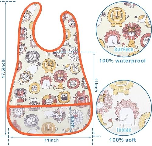 12 Pcs Waterproof Baby Bibs - Image 2