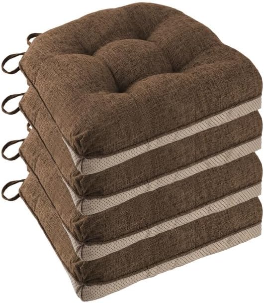 Chair Cushions for Dining Chairs Set of 4 by FlyGulls