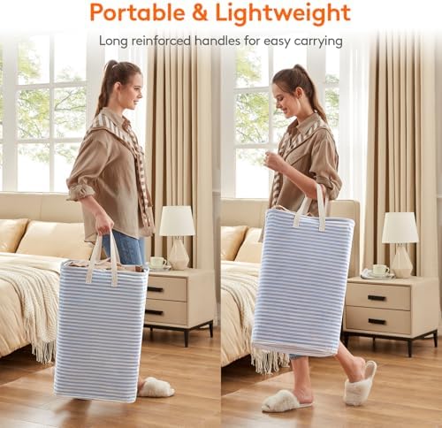 Lifewit 80L Large Laundry Baskets, 1 Pack, Reinforced Handles - Image 4