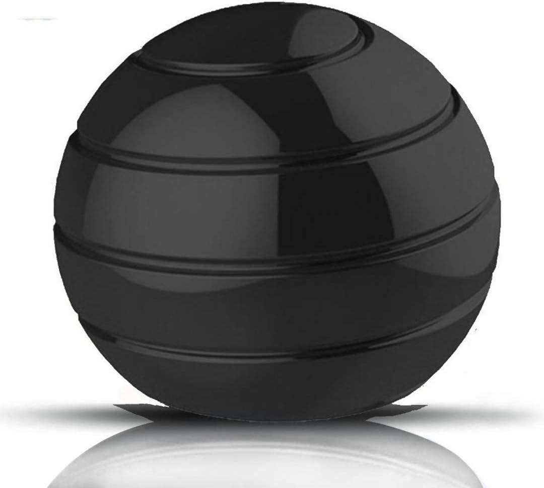 Kinetic Desk Toy,Optical Illusion Metal Fidget Spinning Ball,Office Executive Stress Relief Spinner Toys for Adults & Kids