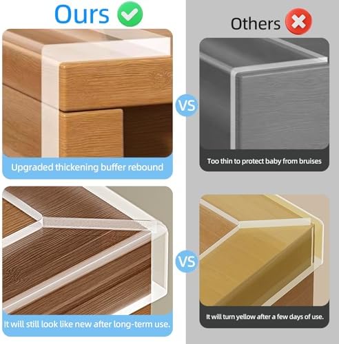 Edge Corner Protector Baby Proofing, Soft Clear Furniture Table Corner Guard & - Image 4